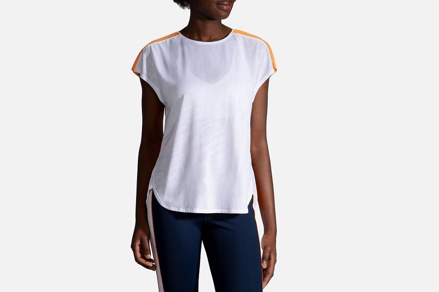 Brooks Spirit Women Sport Clothes & Long Sleeve Running Shirt White QHI031647